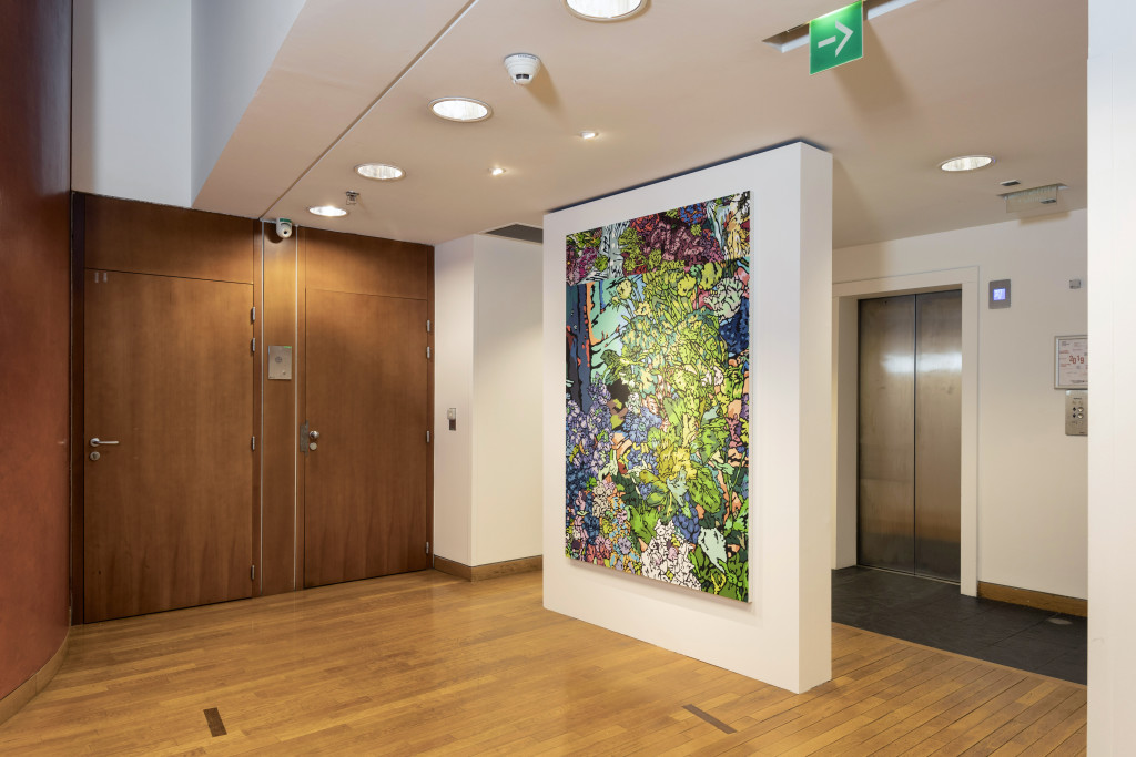 Peinture sous pression – espace collection SG, Paris La Défense